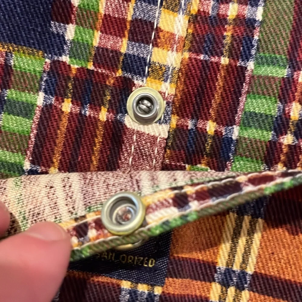 Oshkosh Bgosh Vtg 60’s Vestbak union Maid!!denim plaid overalls dead stock NWOT! - Picture 6 of 16